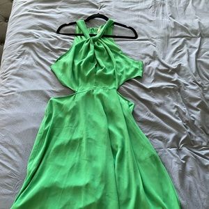 Green cutout ASOS midi dress